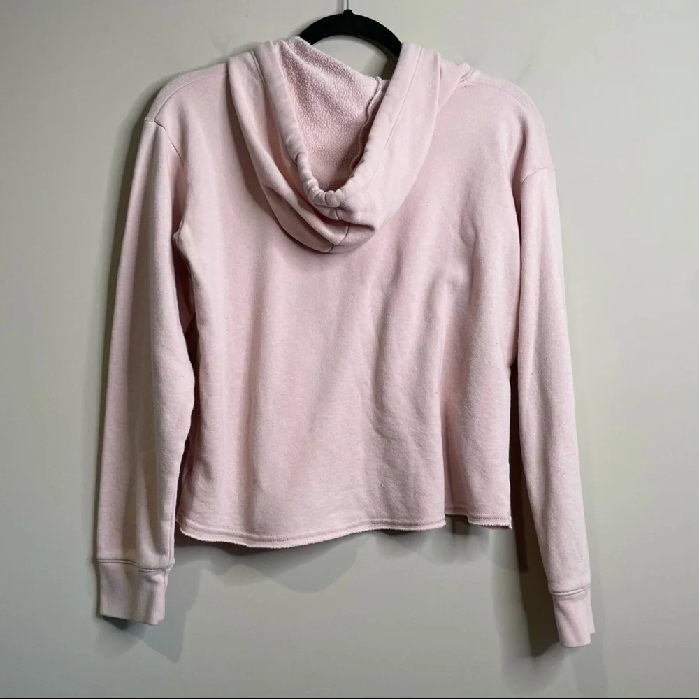 American eagle baby pink hooded crop sweatshirt - Picture 6 of 8